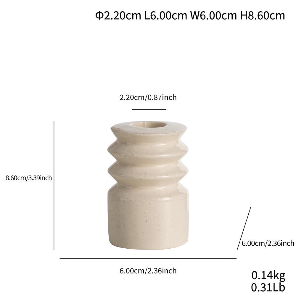 Nordic Style Ceramic Candlestick Ornament for Home Decoration