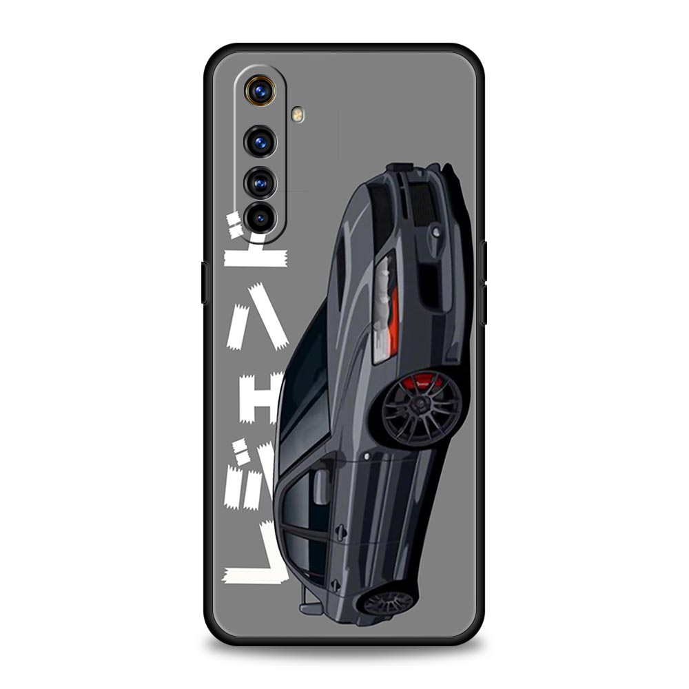 JDM Tokyo Drift Sports Car For Realme GT Neo 2 3 3T Phone Case For Realme 10 9 8 5G 7 6 GT2 Pro Plus 9i 8i C21 C11 C25 C35 Cover