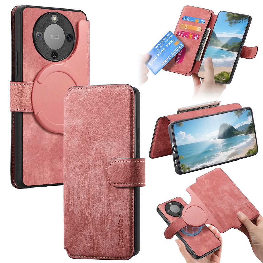 CASENEO MW-03 Detachable Wallet Case For Honor Magic8 Lite 5G / X9d 5G / X70 5G Leather + TPU Phone Cover