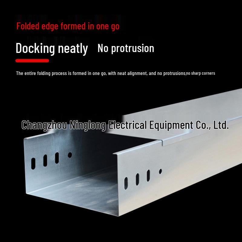 Zinc-Aluminum-Magnesium Cable Tray for Photovoltaic Power: 150x100 Large-Span Ladder-Style Metal Trough