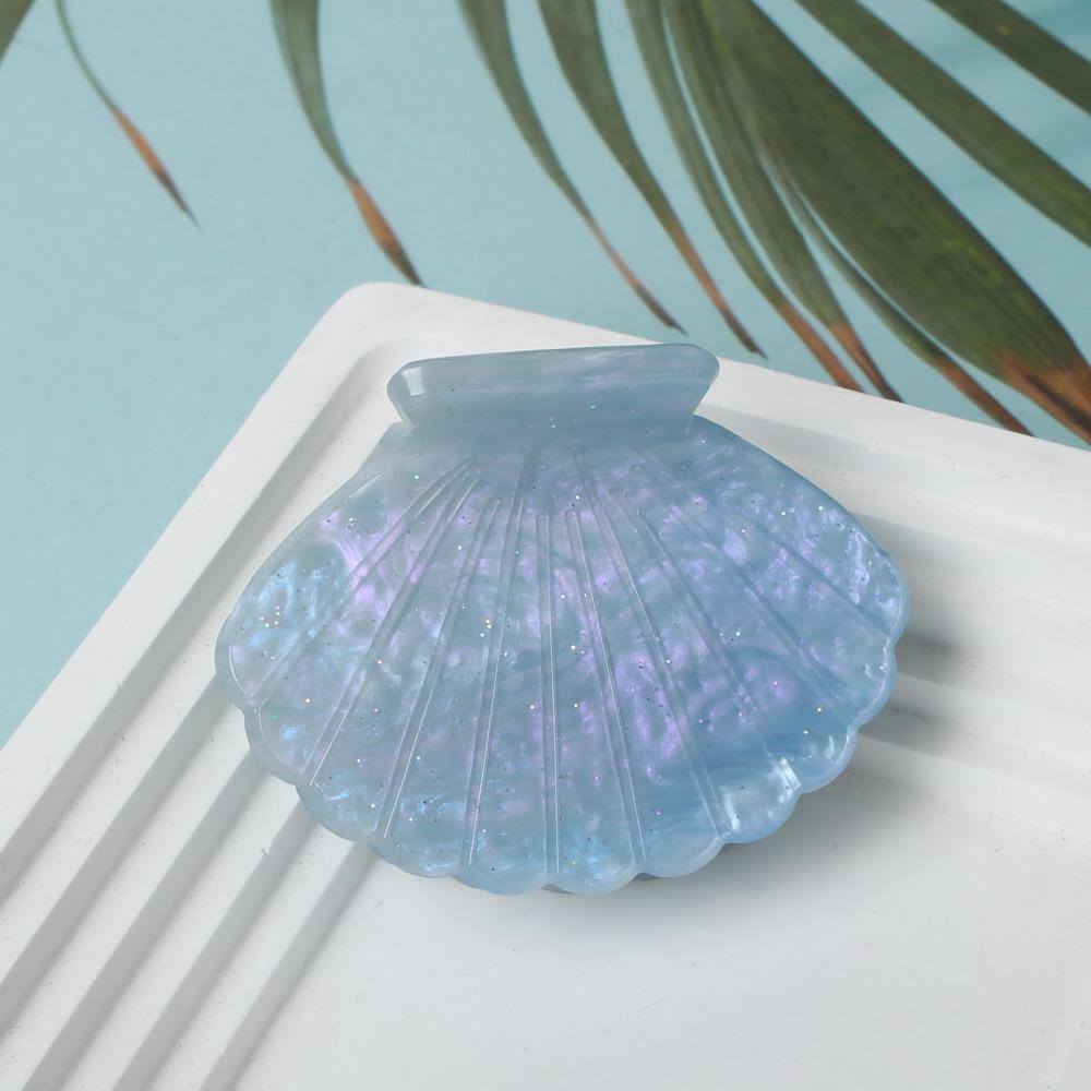 Shell Hair Claw Clip Clamps Resin Hair Clips Marble Pattern Hair Crab Clip Hairpins Headwear for Women Styling Hairdressing