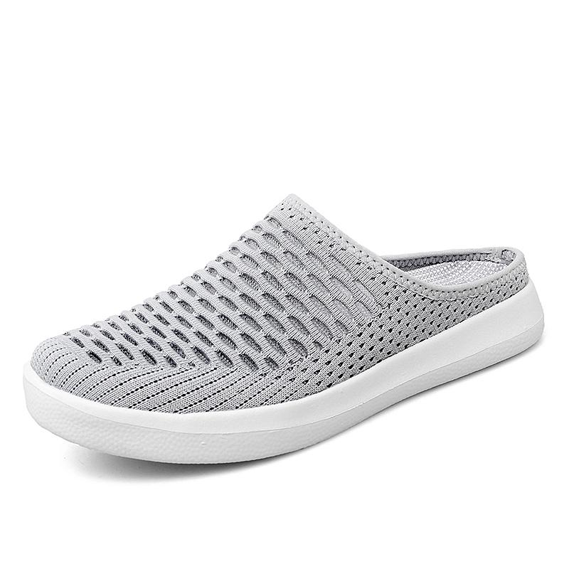 Plus Size 49 50 51 52 53 54 Slip On Half Shoes For Men Women Breathable Mesh Slippers Slides Indoor Outdoor Lightweight Big Foot