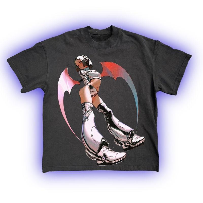 

Y2k Devil Graphic Printing Summer Luxury Brand Pure Cotton Men s and Women s T-shirt Short Sleeve Street Fashion Trend Harajuku 4XL