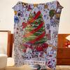 Art S-soupsoup Throw Flannel Throw Blanket, Lightweight Cozy, Durable Washable Cute Cool