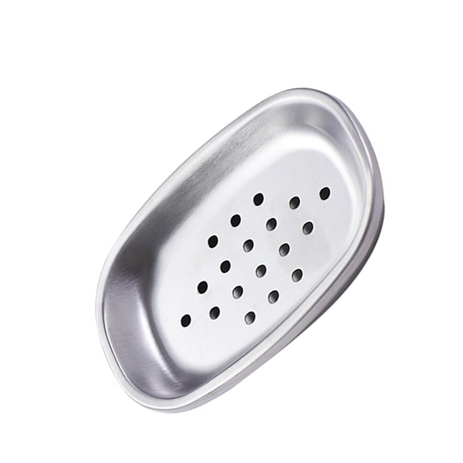 

Держатель для мыльницы из нержавеющей стали с двойным слоем, переносной ящик для хранения для ванной и кухонных губок, органайзер