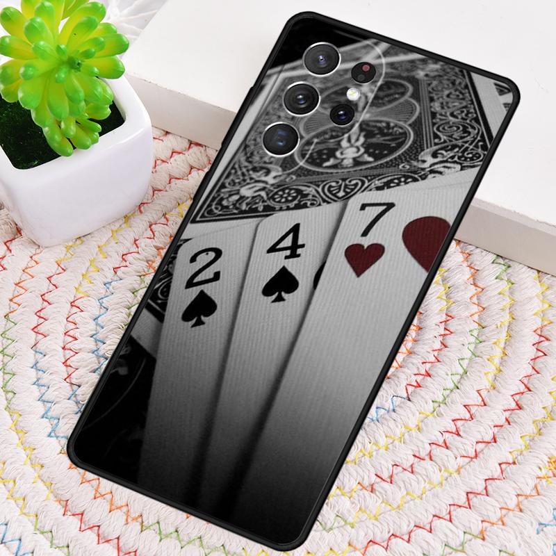 CASINO PLAYING CARD COLLECTION Phone Case for Samsung Galaxy note 10 pro S26 Ultra S23 S24 FE S25 S21 S22 PLUS shockproof Cove