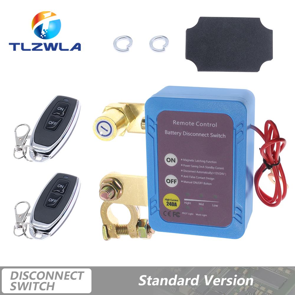 Battery Disconnect Power Switch 12V 240A Kill Switch With Display Shut Off Cut Off Control Switch With Remote For Car Boat