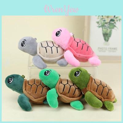 Adorável Pelúcia Animal Marinho Grande Tartaruga Chaveiro Brinquedo Macio Em Várias Cores