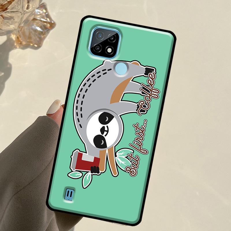 Sloth For Realme 14 Pro Plus 10 11 12 13 GT 6 6T 5 GT7 Pro C61 C55 C53 C51 C21Y C25S C67 C75 Case