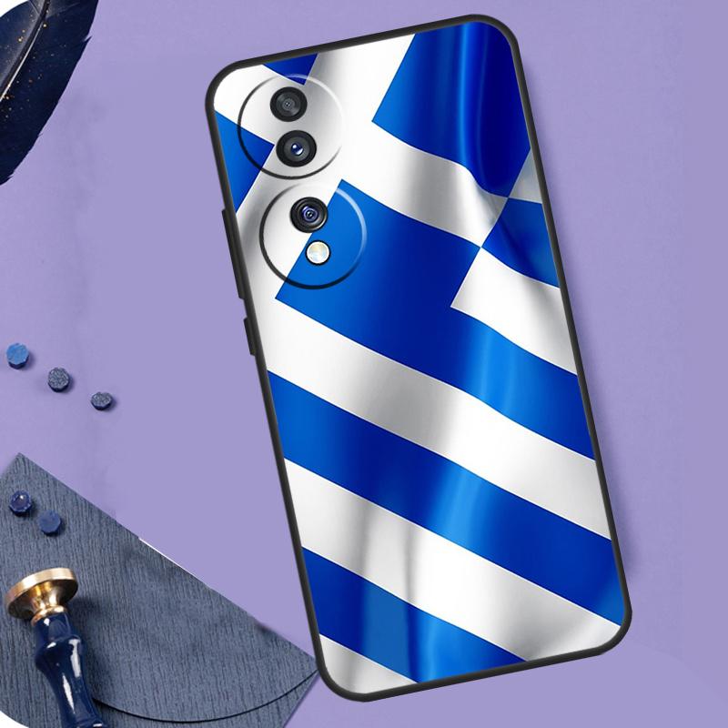 Greece Greek Flag Case For Honor 200 400 Pro 50 70 90 X9a X9b X9c X9d X8b X8c Win Magic 8 Lite 5 6 7 Pro Coque
