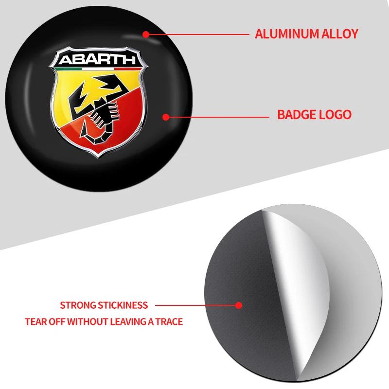 4pcs 56mm Car Logo Wheel Center Hub Cap For Fiat ABARTH 124 125 130 131 500 595 Esseesse 695 Punto Scorpion Auto Accessories