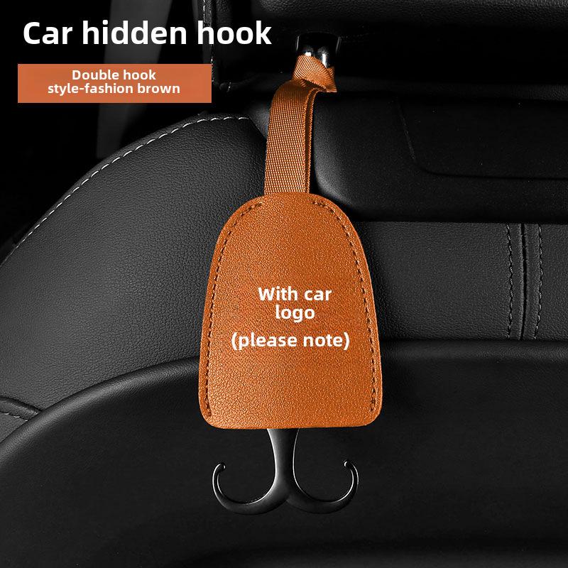 Dual-Purpose Hidden Car Seat Headrest Hook