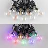 Outdoor String Lights RGB Multi-Color G40 String Lights Waterproof Dimmable Party Patio Decor LED Colored Hanging Light Chian
