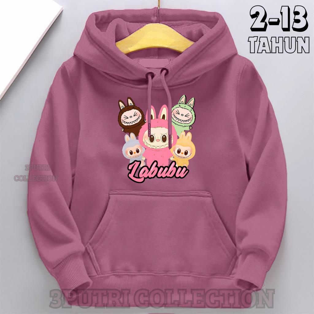 Children's Hoodie New Trendy Labubu Kids Cute Cartoon Casual Daily Hoodie 100-160cm Boys Girls