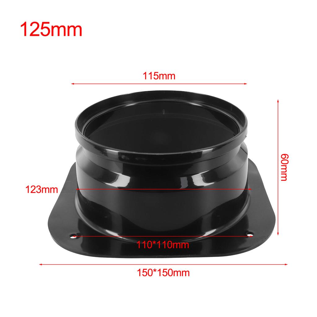 For Wall-mounted Ducts Plastic Flange Joint Ventilation Duct Connector Low Air Resistance Seamless Fit Smooth Exterior Design