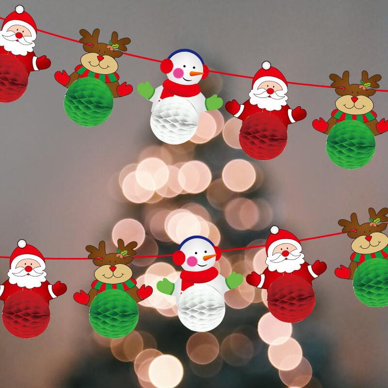 

Santa and Snowman Christmas Paper Garlands