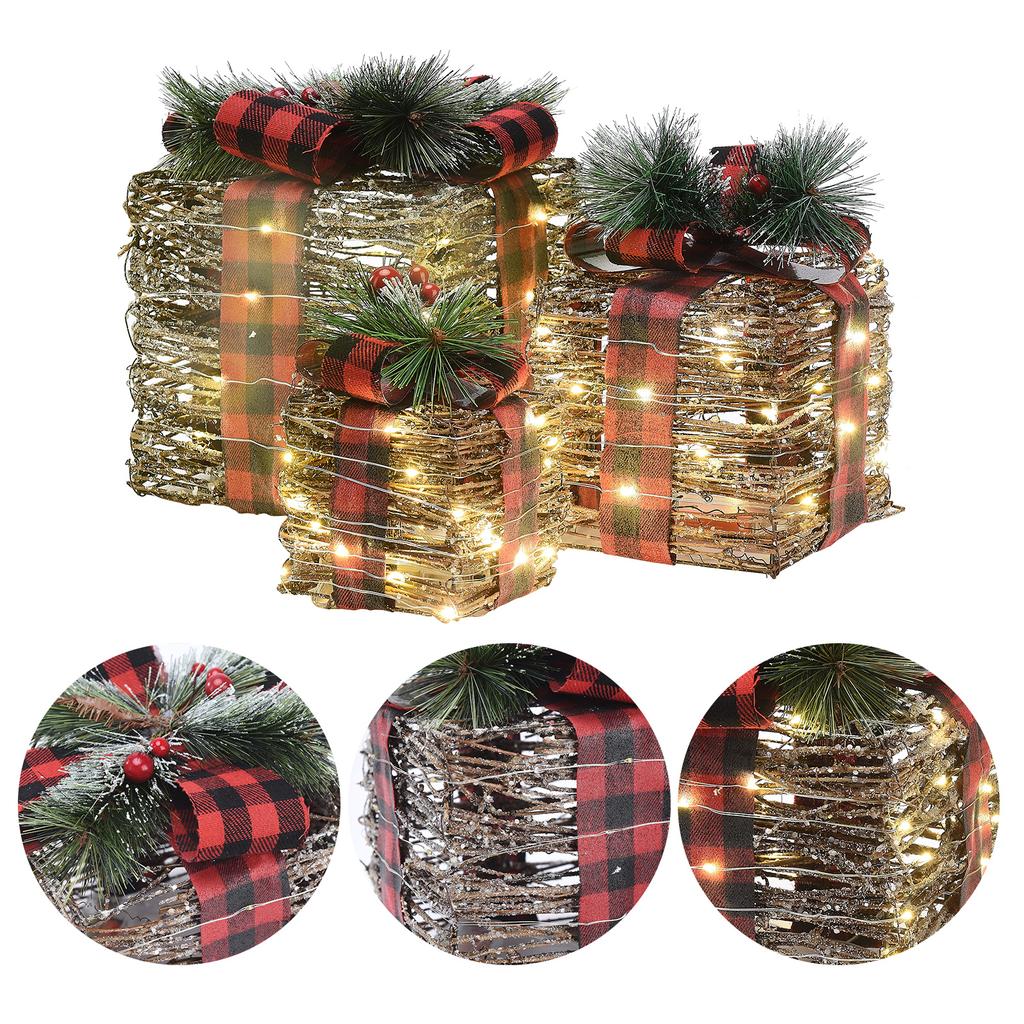 Vánoční dekorace Dárková krabička Dekorace dvora Dekorace okna Rekvizity