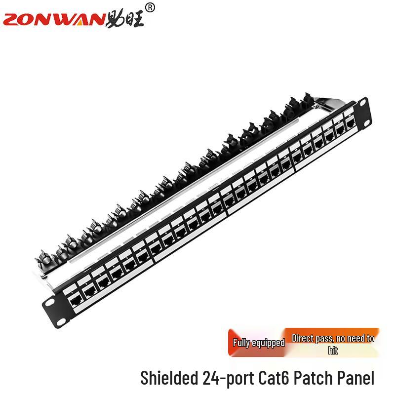 ZONWAN Rack-Mounted Network Patch Panel