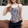 European and American Style Spring New Women's Clothing Street Fashion Sexy Butterfly Print Suspender Small Vest