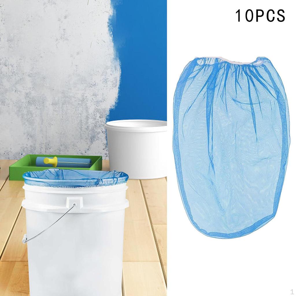 10 Pieces Paint Strainer Bags Elastic Opening Practical Easy to Clean Lightweight DIY Painting