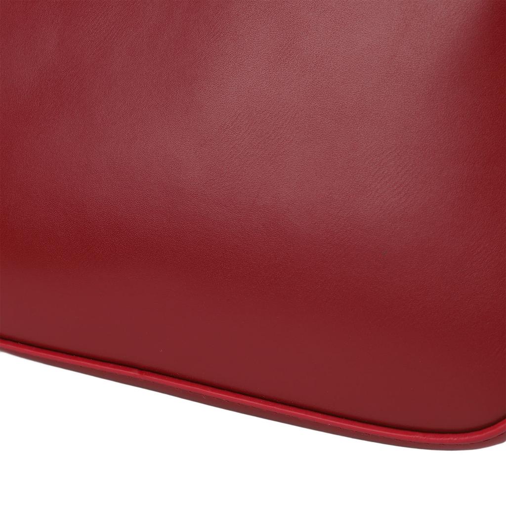 Women Shoulder Bag Retro Underarm Purse Small Handbag Lady PU Leather Vintage Bag with Adjustable Strap Red