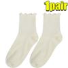 2-20pcs Women Spring and Autumn Stocking Pure Cotton Edge Stacked Socks Ins Trendy White Non Legging Sweating Socks