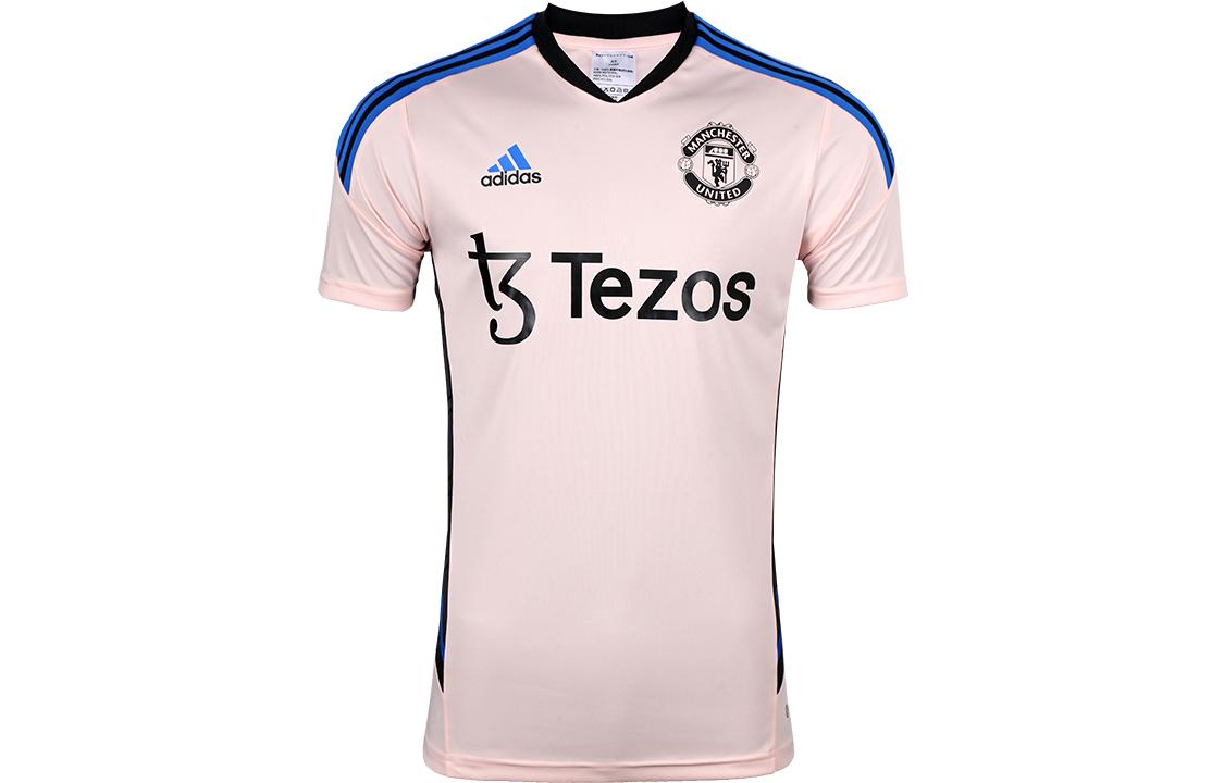 Adidas Men's Pink Manchester United Soccer Jerseys Ice Crystal Moderate Straight Fit Ht4293 Cm
