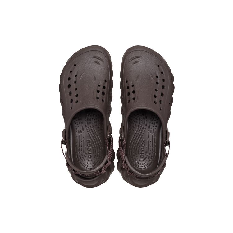 Crocs Echo EVA Casual Versatile Breathable Sports Sandals Unisex Sandals Dark-Brown 207937-206