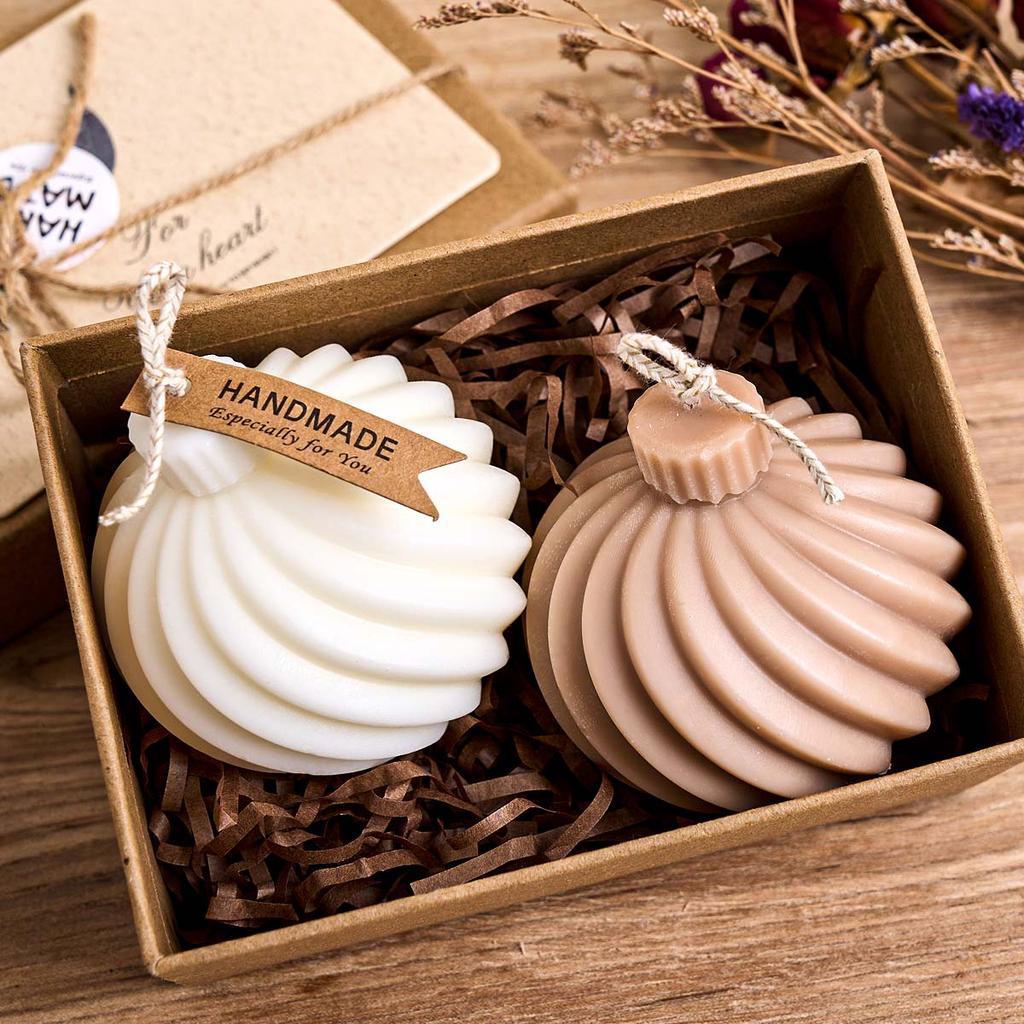 Diagonal Stripes Silicone Candle Mold DIY Scented Candles Rotate Ball Craft Molds Soap Resin Plaster Making Home Decor Supplies