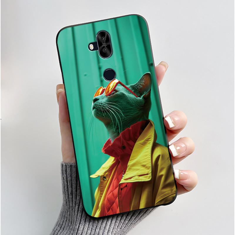 Cute Cat Pandas Cartoon Casing For Asus Zenfone 5 Lite ZC600KL X017DA X017D Case Black TPU Soft Silicone Back Cover Phone Funda