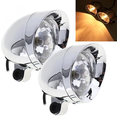 Phares de moto universels 10W, 2 pièces, feu antibrouillard rétro, lumière auxiliaire