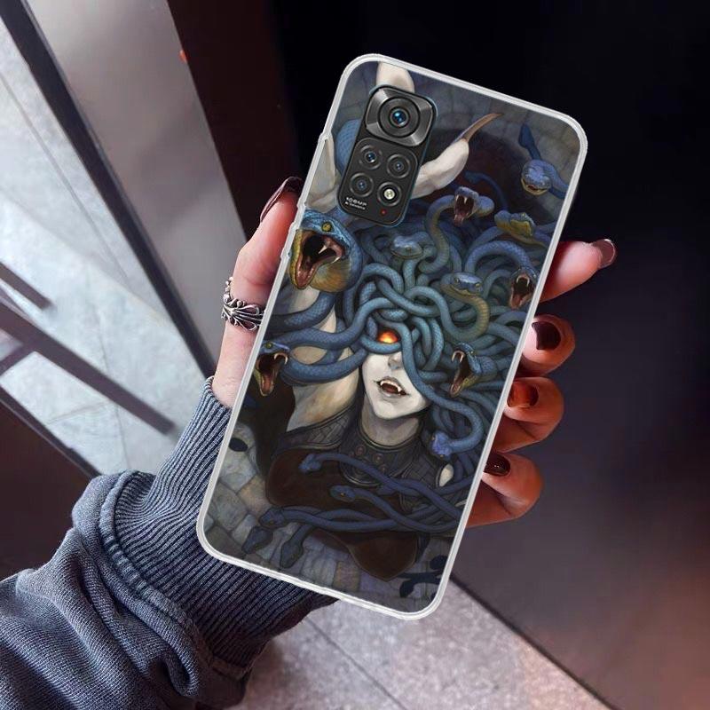 Medusa Greek Mythology Phone Case for Xiaomi Redmi Note 15 14 14S 13 12 12S 11 Pro Plus 11E 11T 11S 10S 5G Soft Cover Fundas Red