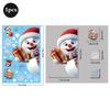 2026 Christmas Window Stickers Santa Claus Reindeer Snowmen PVC Static Glass Stickers No Glue Reusable Christmas Home Decoration