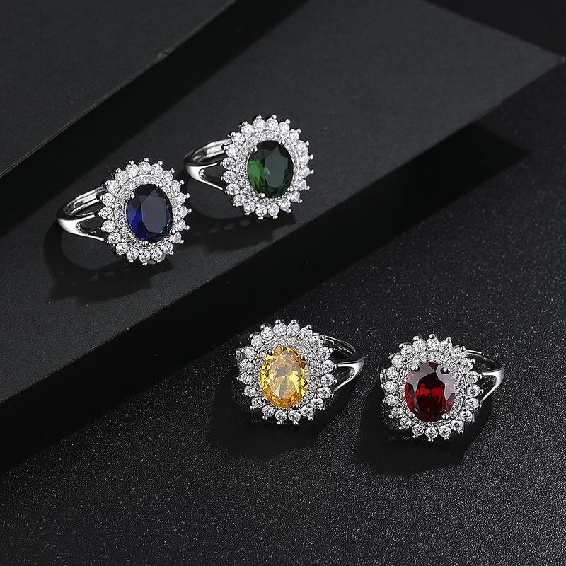 Eleganter ovaler Zirkonring für Damen - Stilvolles und trendiges Design
