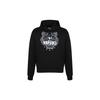 Classic Tiger Head Sweatshirts Men's Black Hooded Moderate Heavyweight FB55SW3104XA-99
