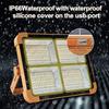 Outdoor Solar LED Lamp 100W 500W 1000W Waterproof IP65 Rechargeable Battery Work 4 Modes USB LED Panel Source Camping Lights
