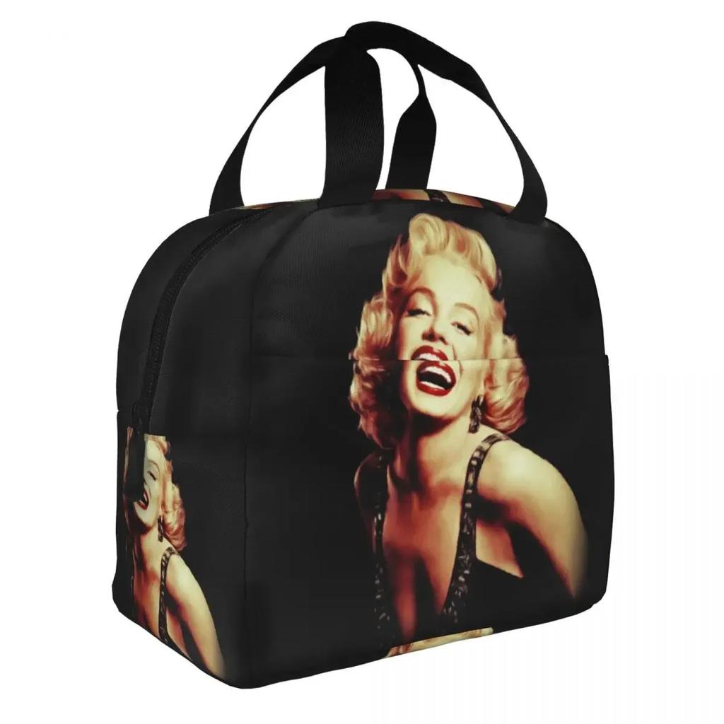 Pop Art Zlatý Warholův svačinový box Opakovaně použitelný Vodotěsný Termo chladící Jídlo Zlatá Dívka Monroe Izolovaná svačinová taška pro Ženy Pracovní tašky