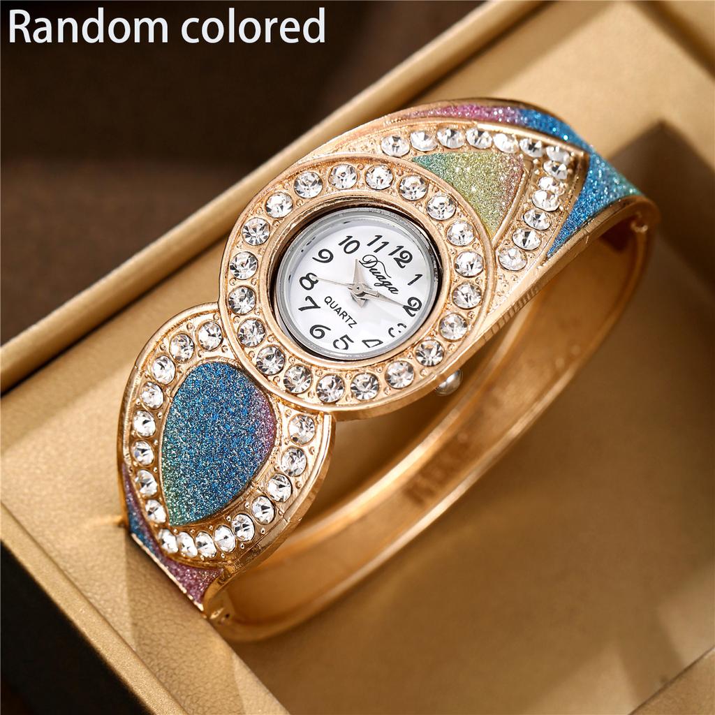 2026 New Round Diamond Set European Style Bracelet Watch