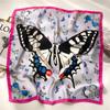 Silk Scarf Women'S Scarf Shawl 70Cm Korean Small Square Scarf Satin Surface Print Sun-Proof Headscarf