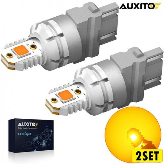 AUXITO 4x 3157 LED Front Turn Signal Tail Parking Light Bulb Amber Yellow Canbus