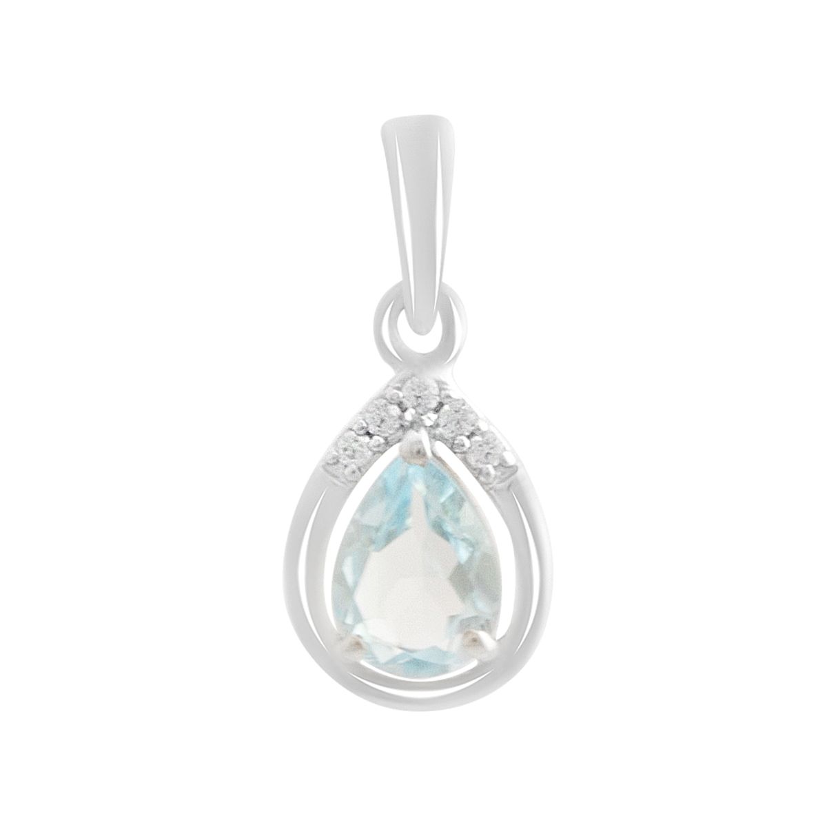 

Срібна підвіска з топазом 0.872ct (2188445) небо синє світло кольору