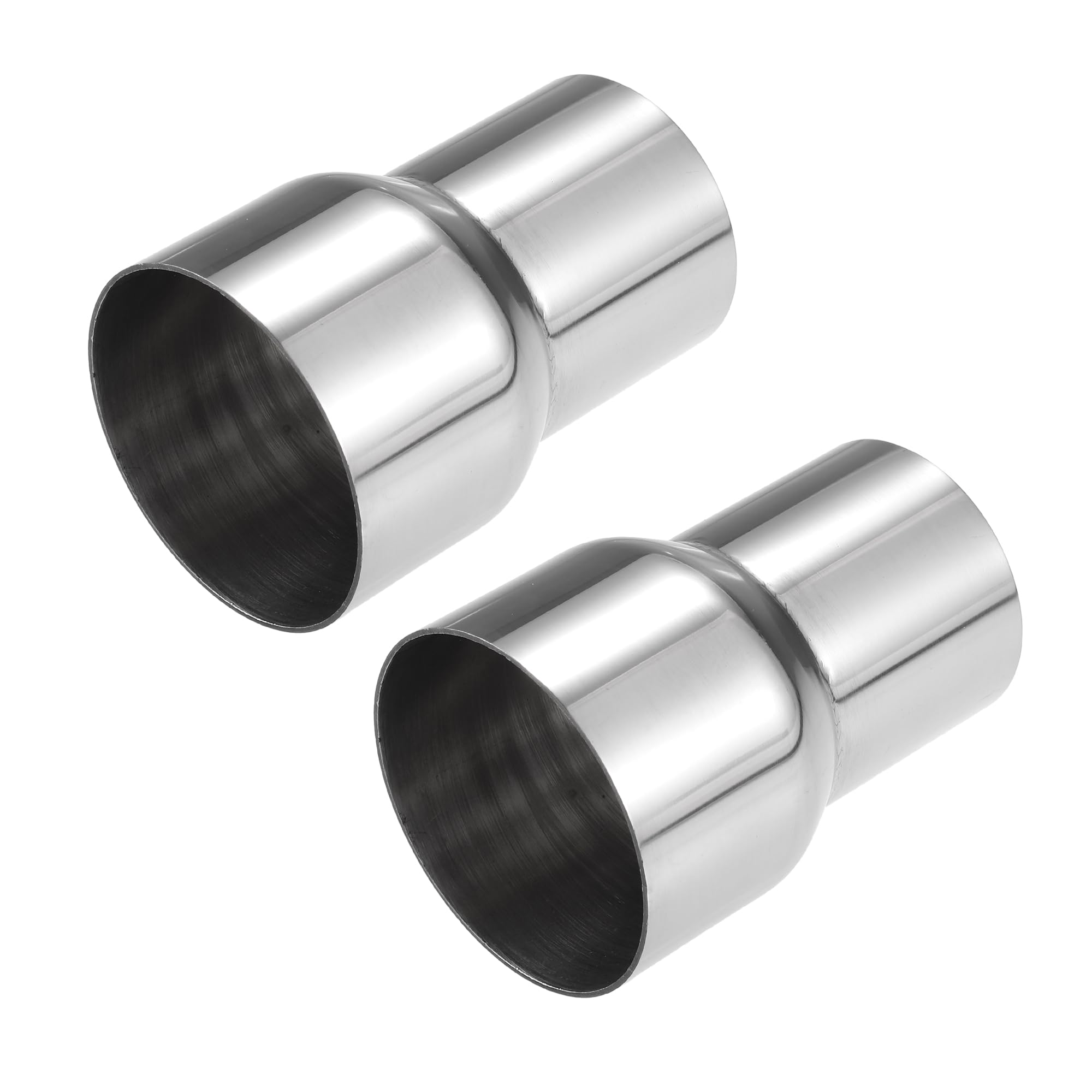

ABSOPRO Exhaust Pipe Adapter Connector 51mm ID to 64mm Universal for and Durable Stainless Silver 2 Pieces Reducer, ID, Cars, Trucks, Pickups, Steel,