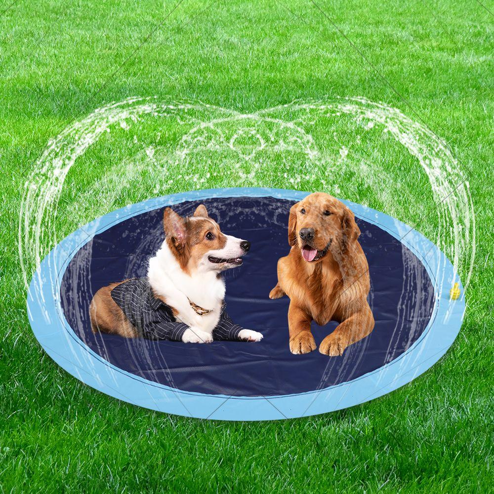 

Плавательный бассейн Надувная ванна Охлаждающая подставка для распыления воды Спринклерная подушка для домашних животных Детский игровой коврик ПВХ