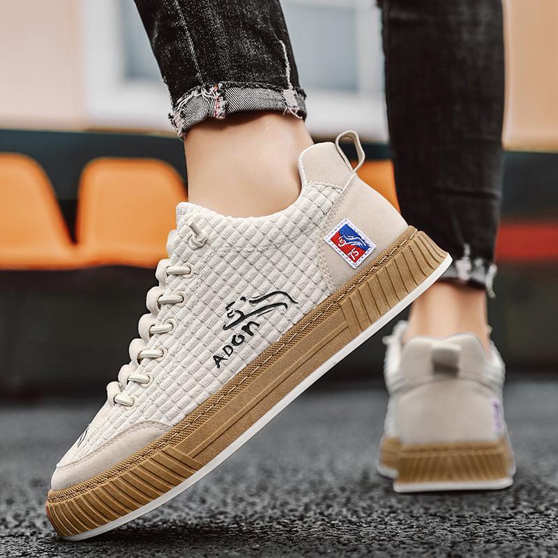 Fashion 2024 New Trendy Mens Canvas Sneakers Flat Platform Sneakers Men Streetwear Hip Hop Designer Shoes Men Harajuku Vulcanized Shoes