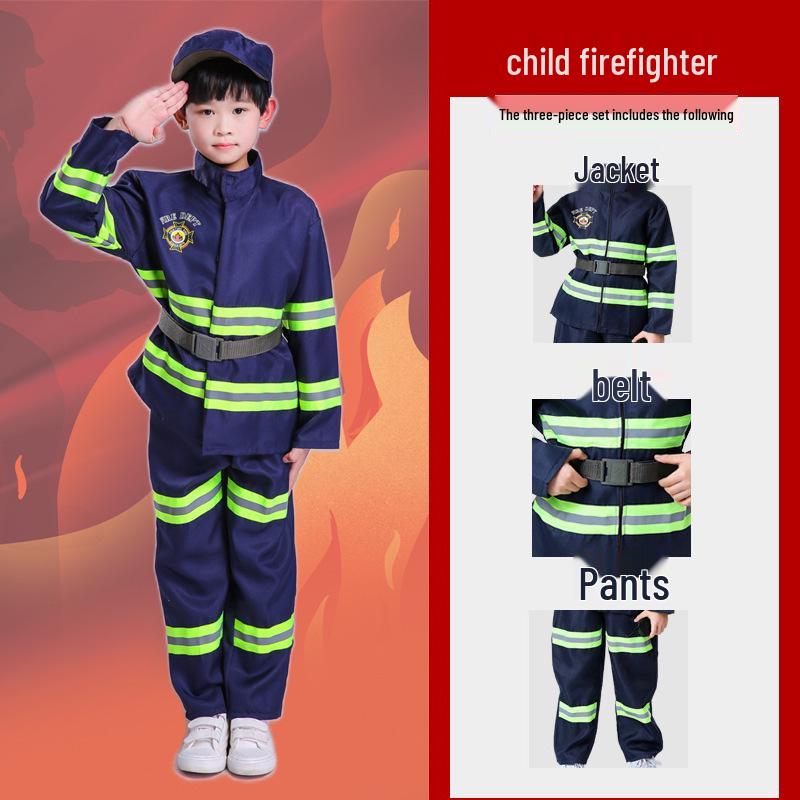 

Детский костюм пожарного для ролевых игр для сценических выступлений Extra Small