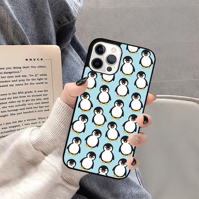 Cute Lovely Penguin Mobile Phone Cases Cover For iPhone 17 Air 16 15 14 12 13 11 Pro MAX apple Plus Coque