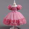 High-End Princess Sequin Puff Skirt Dress for Girls