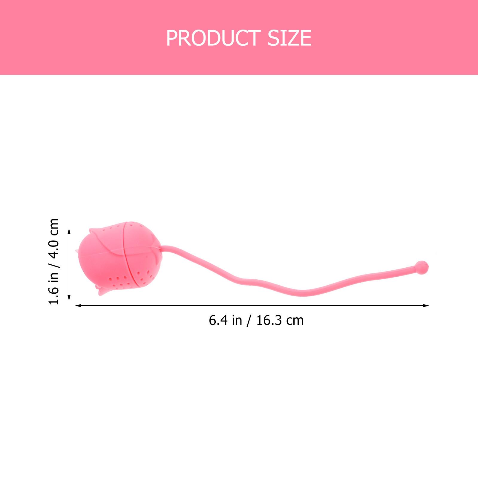 

2Pcs Silicone Rose Flower Tea Filters Premium Loose Leaf Strainers Infuser Tea Accessories Home Office Restaurant розовый