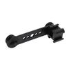 Triple Cold Shoe Extension Bracket Aluminium Alloy Microphone Stand Mount Adapter for Tripod Monopod Stabilizer Black
