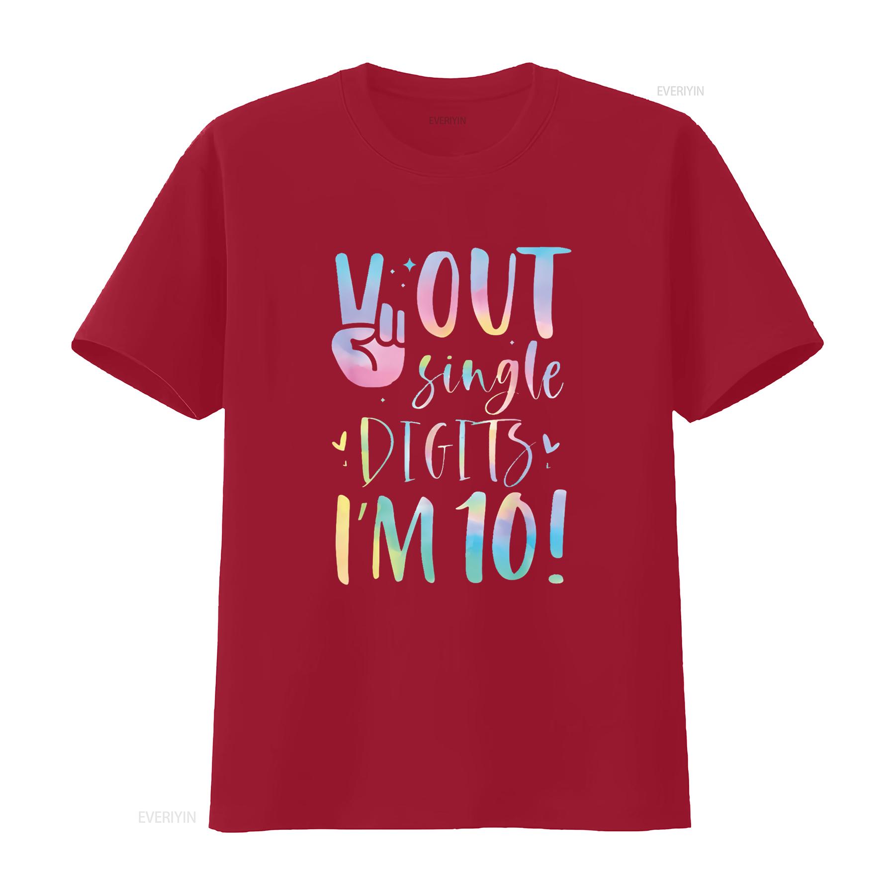 

Peace Out Single Digits I m 10 Year Old 10th Birthday Girl T Shirt vintage Washed Slightly fashion Comfortable Stylish graphic S